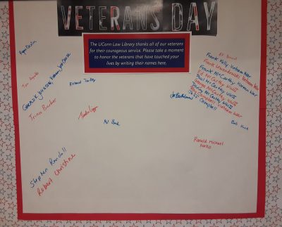 2021 Veterans Day display